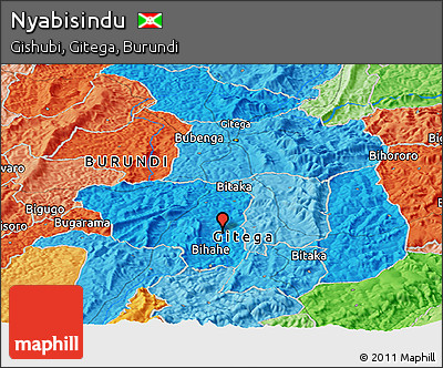 Political Panoramic Map of Nyabisindu