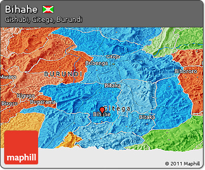 Political Panoramic Map of Bihahe