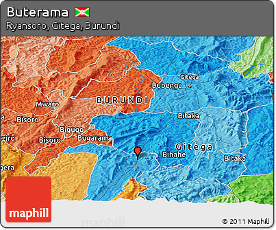 Political Panoramic Map of Buterama