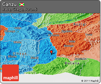 Political Panoramic Map of Canzu