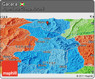 Political Panoramic Map of Gacaca
