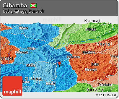 Political Panoramic Map of Gihamba