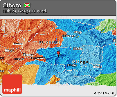 Political Panoramic Map of Gihoro