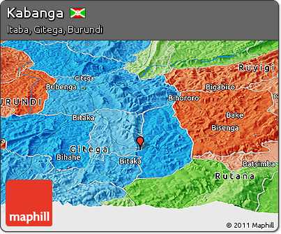 Political Panoramic Map of Kabanga