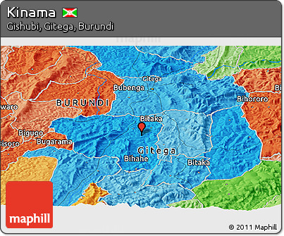 Political Panoramic Map of Kinama