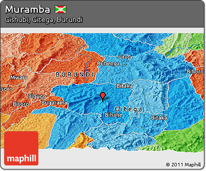 Political Panoramic Map of Muramba