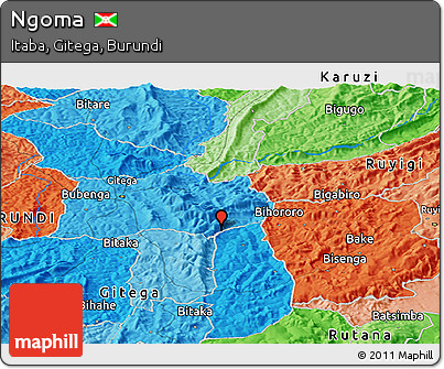 Political Panoramic Map of Ngoma