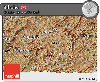 Satellite Panoramic Map of Bihahe