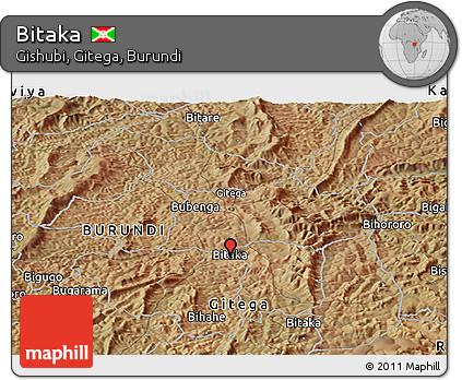 Satellite Panoramic Map of Bitaka