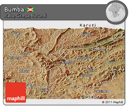 Satellite Panoramic Map of Bumba