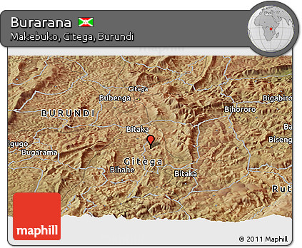 Satellite Panoramic Map of Burarana