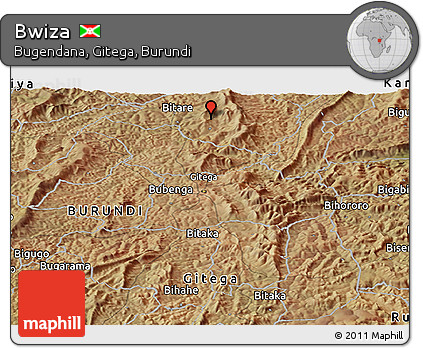 Satellite Panoramic Map of Bwiza