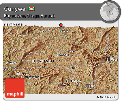 Satellite Panoramic Map of Cunywe