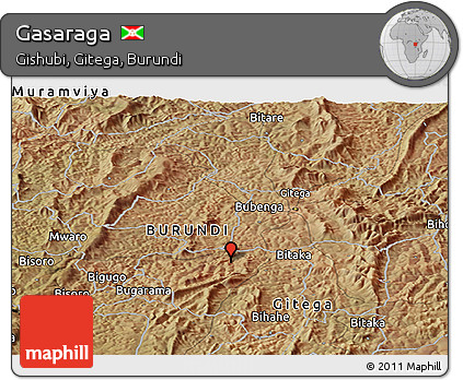 Satellite Panoramic Map of Gasaraga