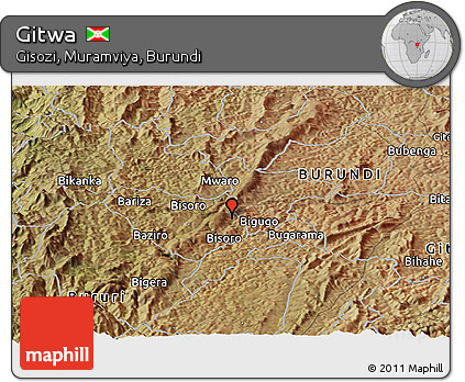 Satellite Panoramic Map of Gitwa