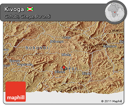 Satellite Panoramic Map of Kivoga