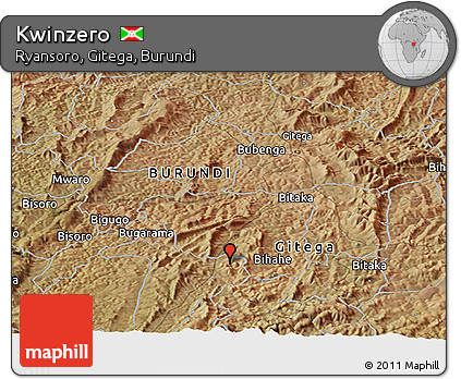 Satellite Panoramic Map of Kwinzero