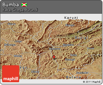 Satellite Panoramic Map of Bumba