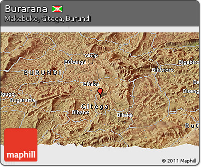 Satellite Panoramic Map of Burarana