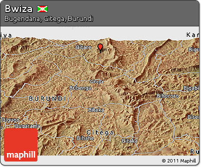 Satellite Panoramic Map of Bwiza