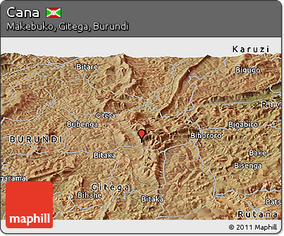 Satellite Panoramic Map of Cana