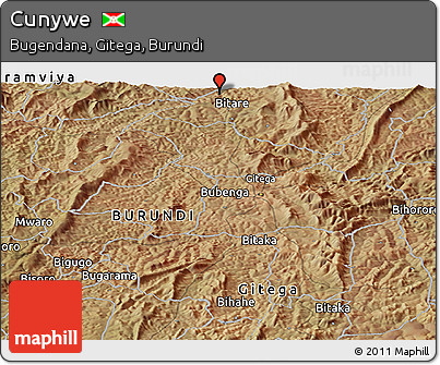 Satellite Panoramic Map of Cunywe