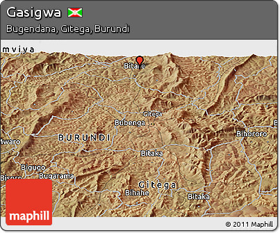 Satellite Panoramic Map of Gasigwa