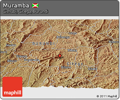 Satellite Panoramic Map of Muramba