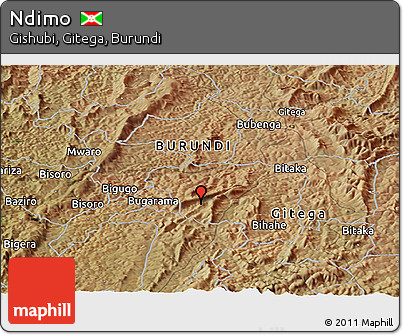 Satellite Panoramic Map of Ndimo