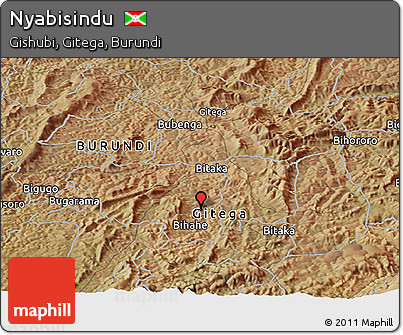 Satellite Panoramic Map of Nyabisindu