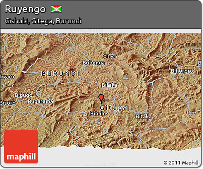 Satellite Panoramic Map of Ruyengo