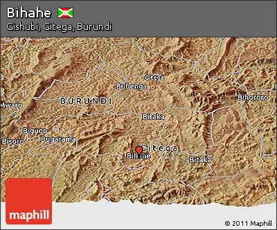Satellite Panoramic Map of Bihahe