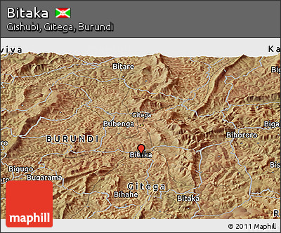 Satellite Panoramic Map of Bitaka