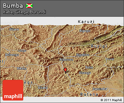 Satellite Panoramic Map of Bumba