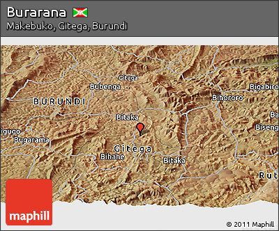 Satellite Panoramic Map of Burarana
