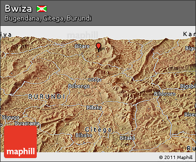 Satellite Panoramic Map of Bwiza