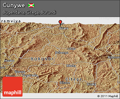 Satellite Panoramic Map of Cunywe