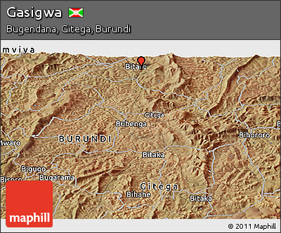 Satellite Panoramic Map of Gasigwa