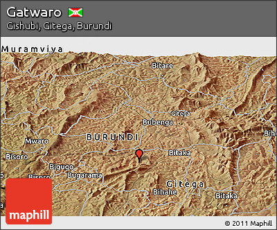 Satellite Panoramic Map of Gatwaro