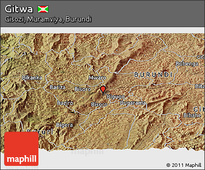 Satellite Panoramic Map of Gitwa