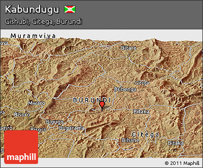 Satellite Panoramic Map of Kabundugu