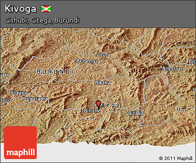 Satellite Panoramic Map of Kivoga