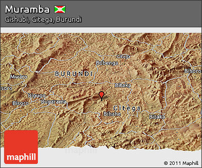 Satellite Panoramic Map of Muramba