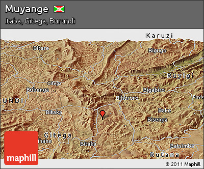Satellite Panoramic Map of Muyange