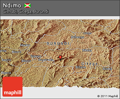 Satellite Panoramic Map of Ndimo