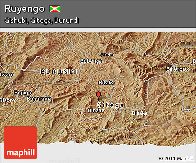 Satellite Panoramic Map of Ruyengo