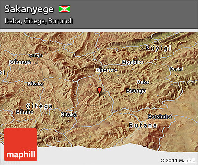 Satellite Panoramic Map of Sakanyege