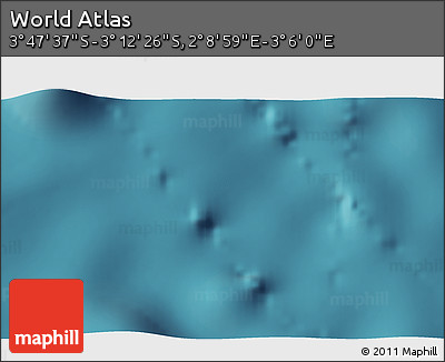 Satellite 3D Map of the Area around 3° 30' 2" S, 2° 37' 30" E