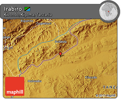 Physical 3D Map of Irabiro