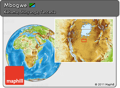 Physical Location Map of Mbogwe